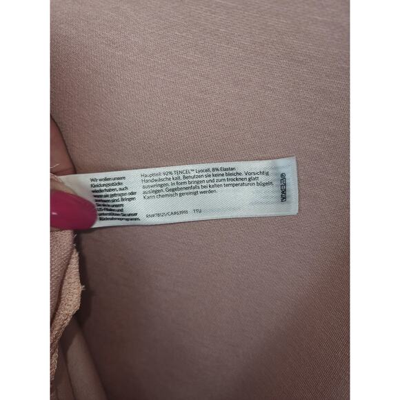 Eileen Fisher Top Womens M New Funnel Neck Box-Top Blush corpcore  mature comfy - Picture 5 of 8